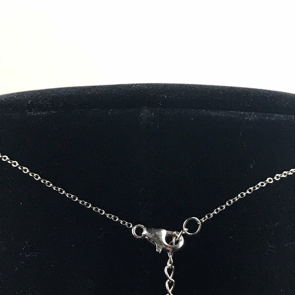 Sterling Silver Heart Religious Cross Necklace - Picture 4 of 8